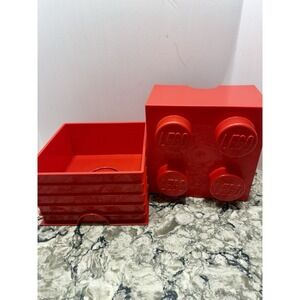 LEGO Stackable Storage Brick Red